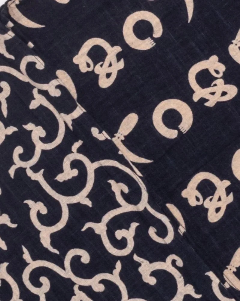 Indigo Dyed Japanese Scarf — Orient Linen Co.